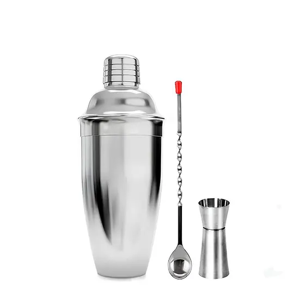 Kit Bar Premium 3 Peças Inox 500ML Kit Bar Premium 3 Peças Inox 500ML
