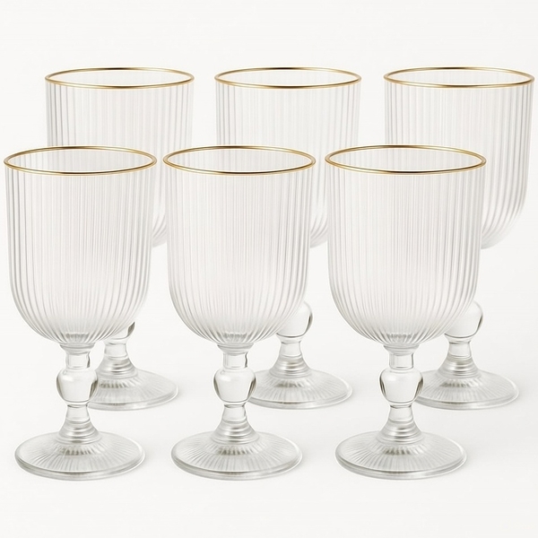 Jogo de Taças Versalhes Gold 260ml  6 Unidades