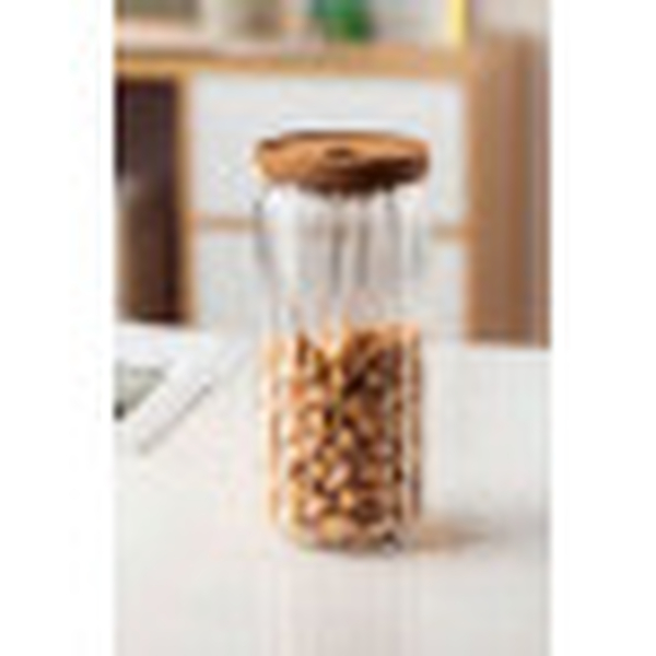 Pote Hermético 1400ml de Borossilicato com Tampa de Bambu Genova Pote Hermético 1400ml de Borossilicato com Tampa de Bambu Genova